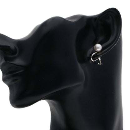 Akoya pearl Pearl Earring K14 White Gold 1.9g　Ladies