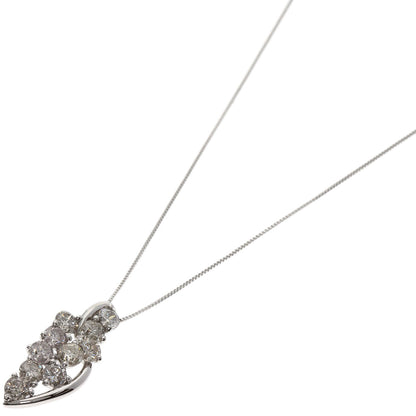 1ct Diamond Necklace Platinum PT850 PT900 3.4g　Ladies