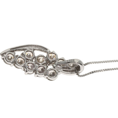 1ct Diamond Necklace Platinum PT850 PT900 3.4g　Ladies