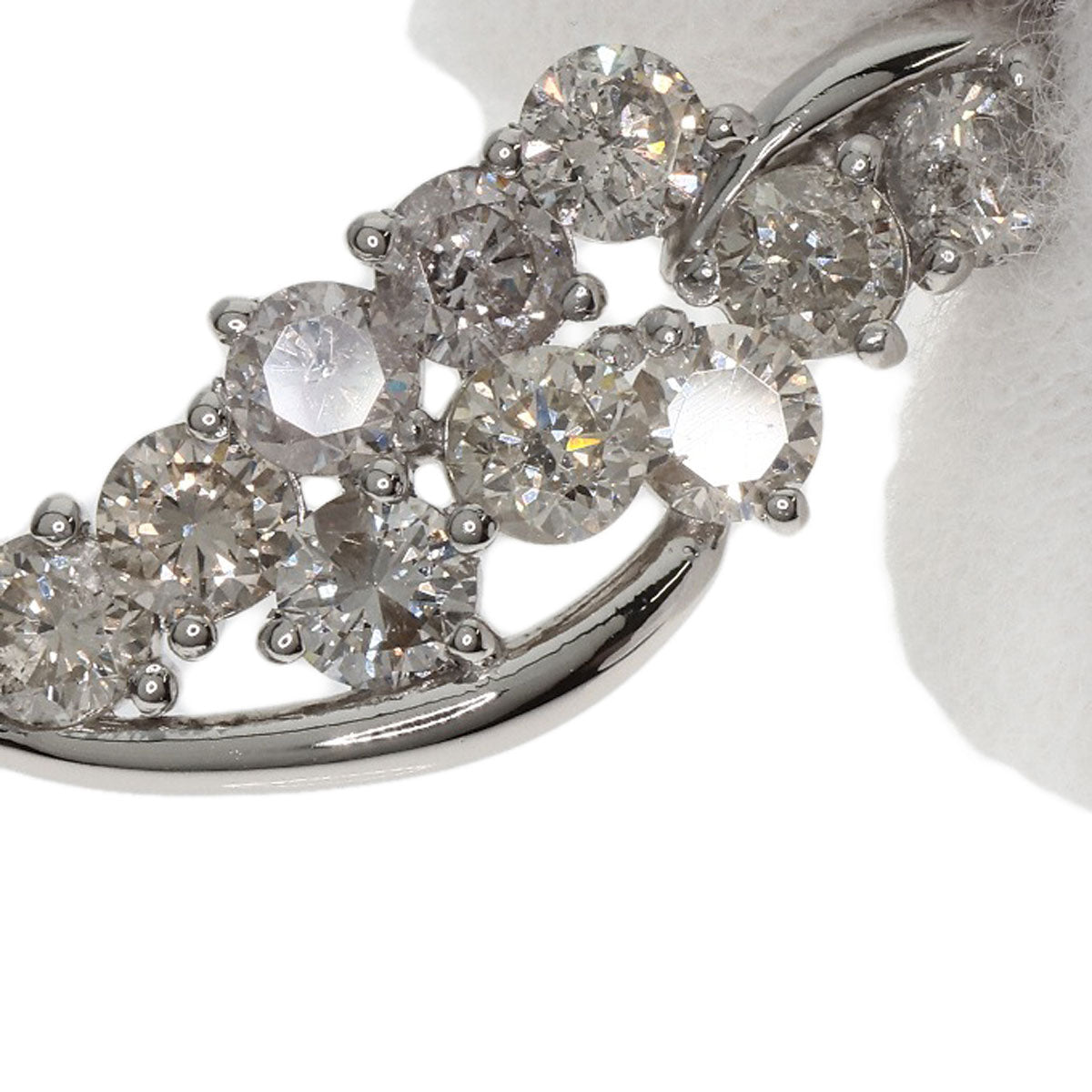 1ct Diamond Necklace Platinum PT850 PT900 3.4g　Ladies