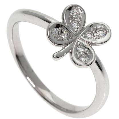 TASAKI Clover Diamond Ring K18 White Gold Ladies [Used]