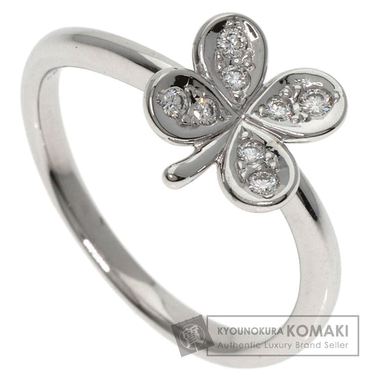 TASAKI Clover Diamond Ring K18 White Gold Ladies [Used]