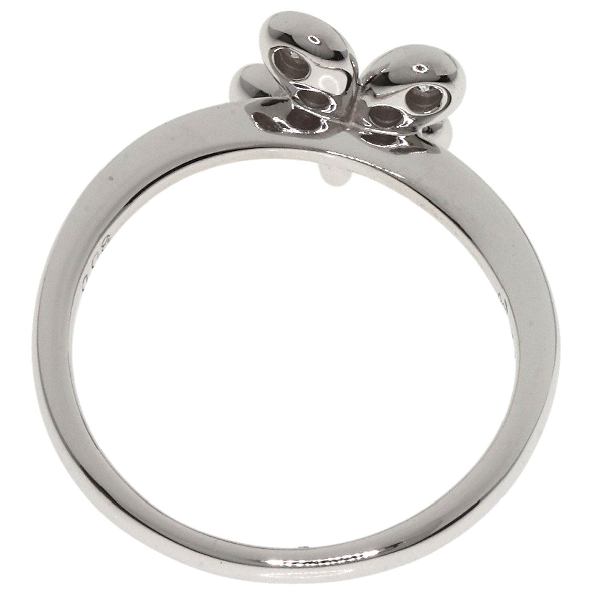 TASAKI Clover Diamond Ring K18 White Gold Ladies [Used]