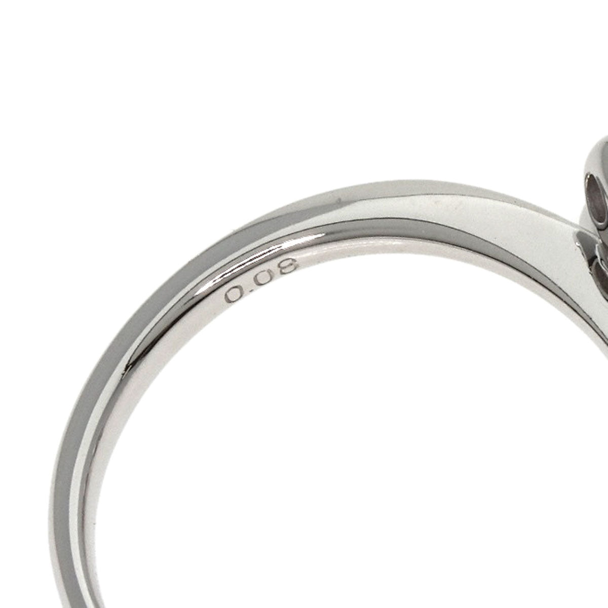 TASAKI Clover Diamond Ring K18 White Gold Ladies [Used]