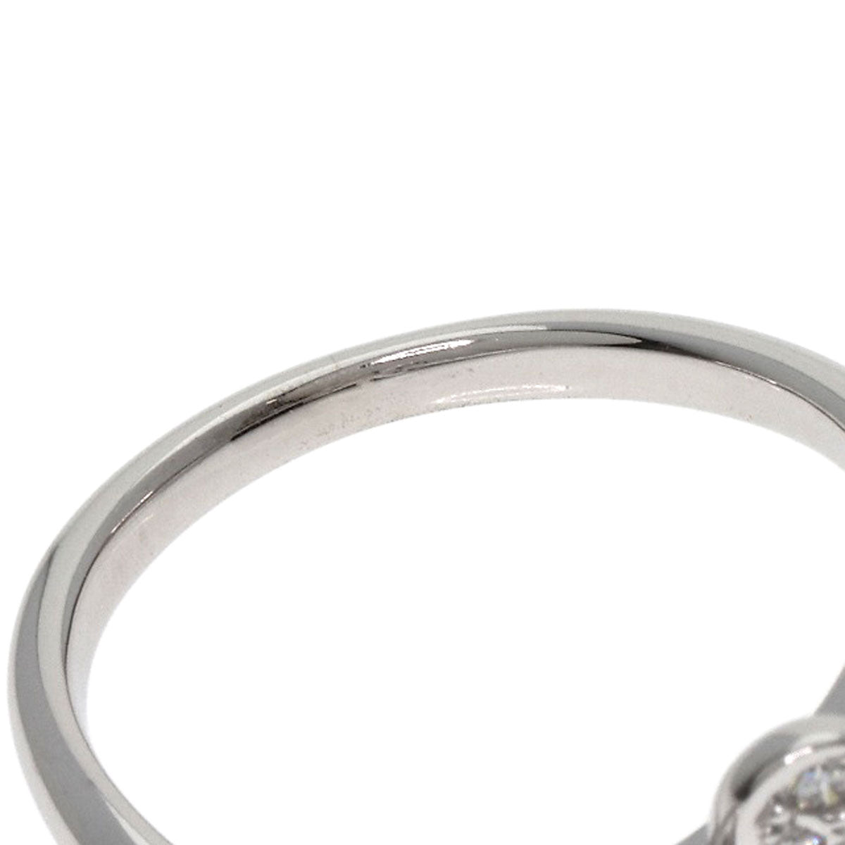 TASAKI Clover Diamond Ring K18 White Gold Ladies [Used]