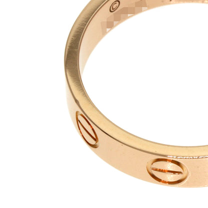 CARTIER Mini love ring # 48 Ring K18 Pink Gold Ladies [Used]