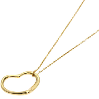 TIFFANY&Co. Open heart Necklace K18 Yellow Gold Ladies [Used]