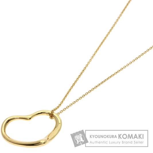 TIFFANY&Co. Open heart Necklace K18 Yellow Gold Ladies [Used]