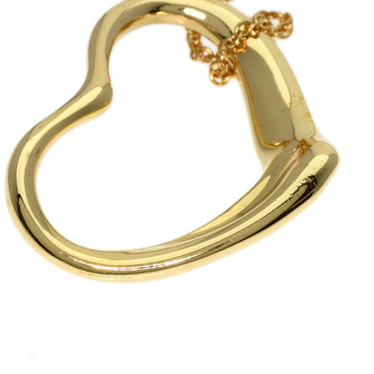TIFFANY&Co. Open heart Necklace K18 Yellow Gold Ladies [Used]