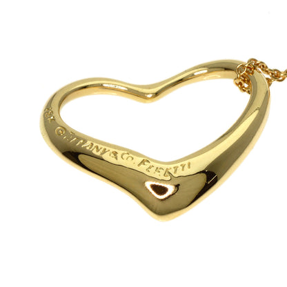 TIFFANY&Co. Open heart Necklace K18 Yellow Gold Ladies [Used]