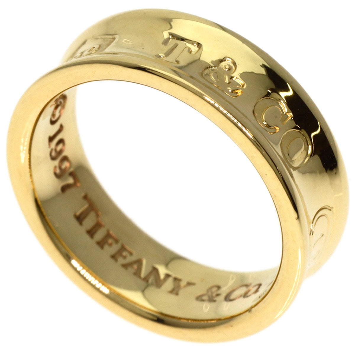 TIFFANY&Co.   1837 narrow Ring  K18 Yellow Gold Ladies [Used]