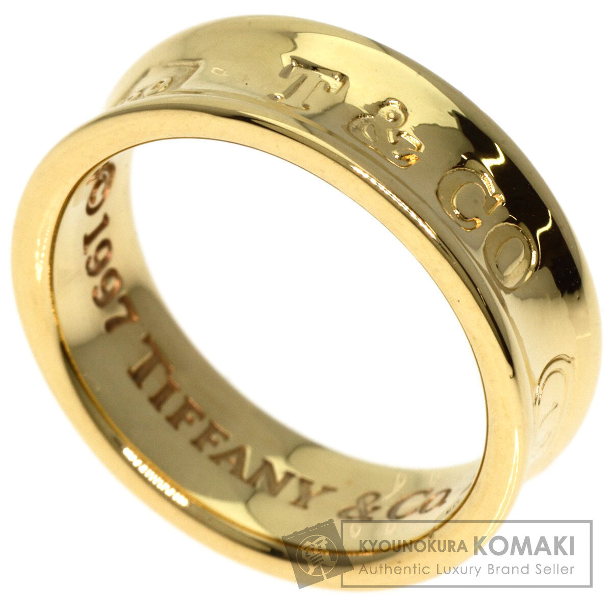 TIFFANY&Co.   1837 narrow Ring  K18 Yellow Gold Ladies [Used]
