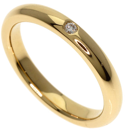 TIFFANY&Co. Stacking band 1P Diamond Ring K18 Yellow Gold Ladies [Used]