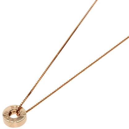 NINA RICCI Circle motif Necklace K18 Pink Gold Ladies [Used]