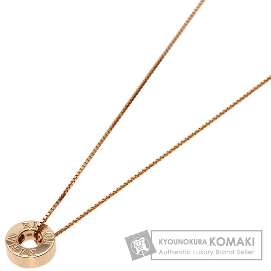 NINA RICCI Circle motif Necklace K18 Pink Gold Ladies [Used]