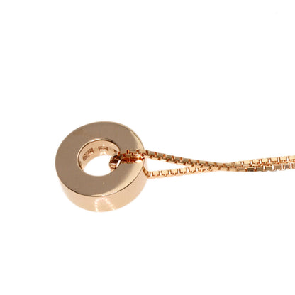 NINA RICCI Circle motif Necklace K18 Pink Gold Ladies [Used]