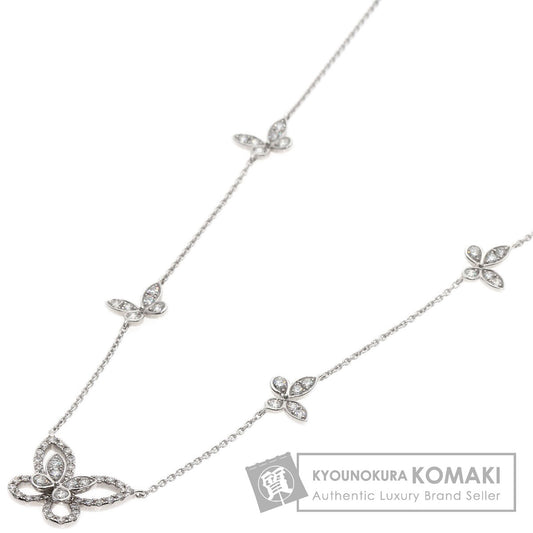GRAFF Butterfly Diamond Necklace K18 White Gold Ladies [Used]