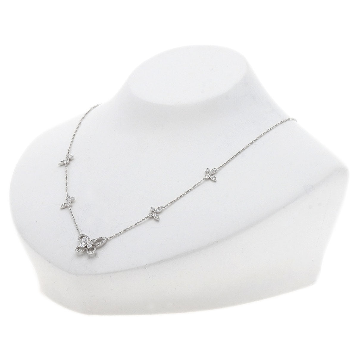 GRAFF Butterfly Diamond Necklace K18 White Gold Ladies [Used]
