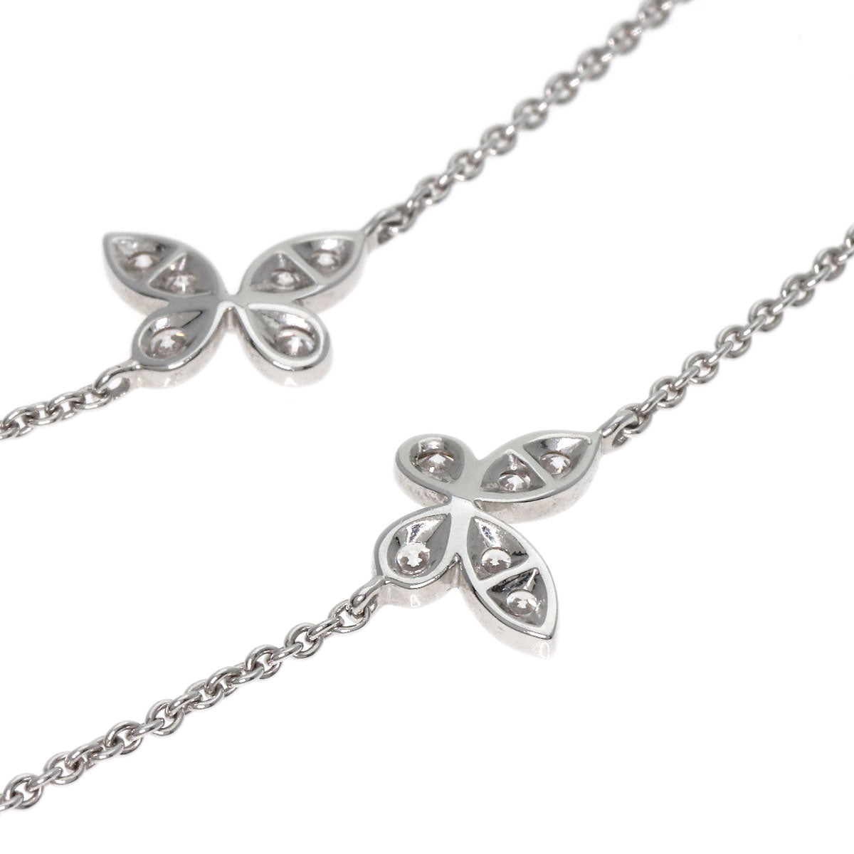 GRAFF Butterfly Diamond Necklace K18 White Gold Ladies [Used]