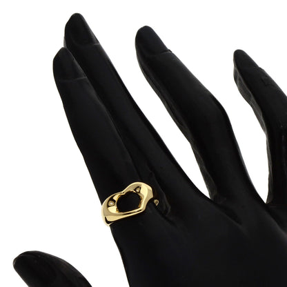 TIFFANY&Co.   Open heart Ring  K18 Yellow Gold Ladies [Used]