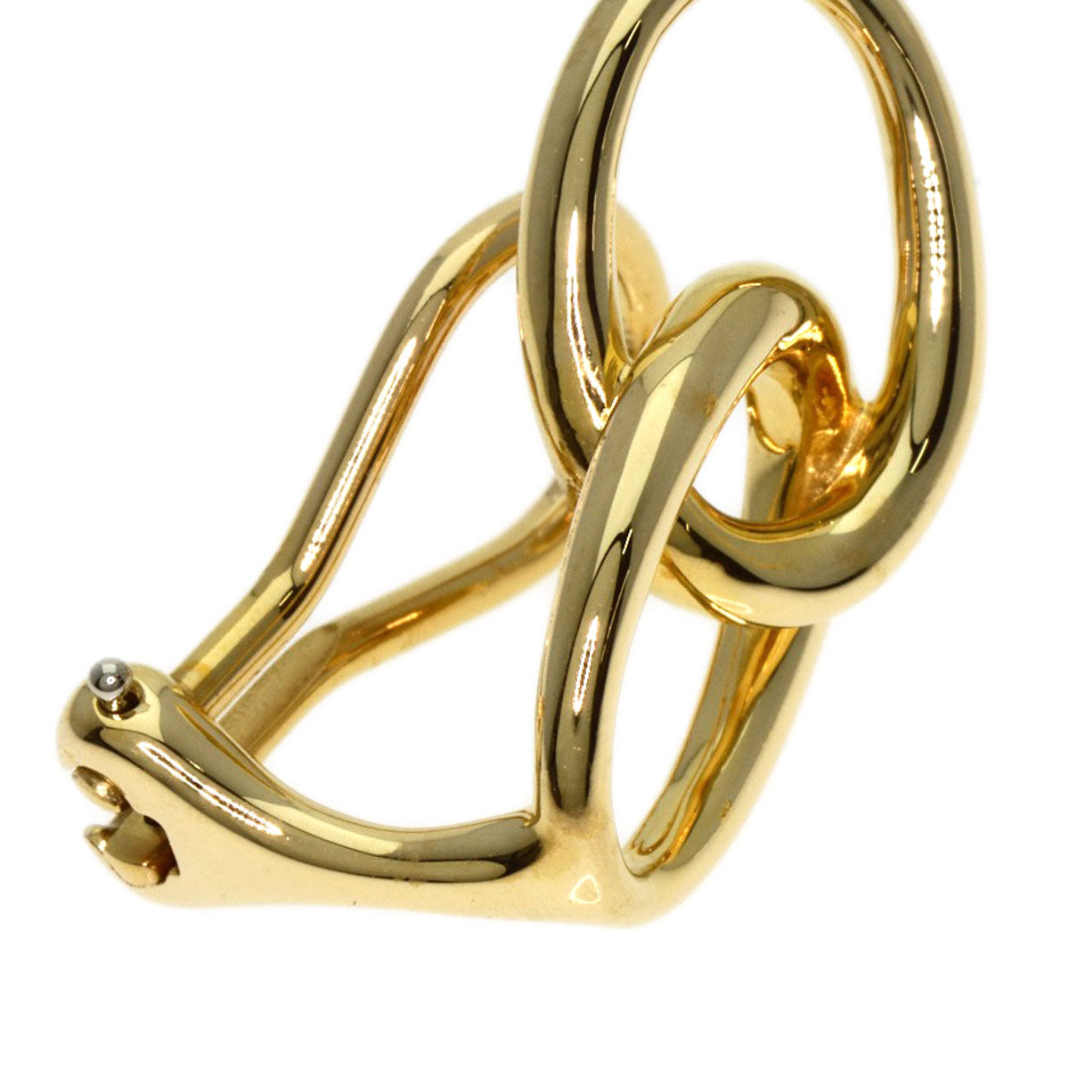 TIFFANY&Co. Double loop Earring K18 Yellow Gold Ladies [Used]