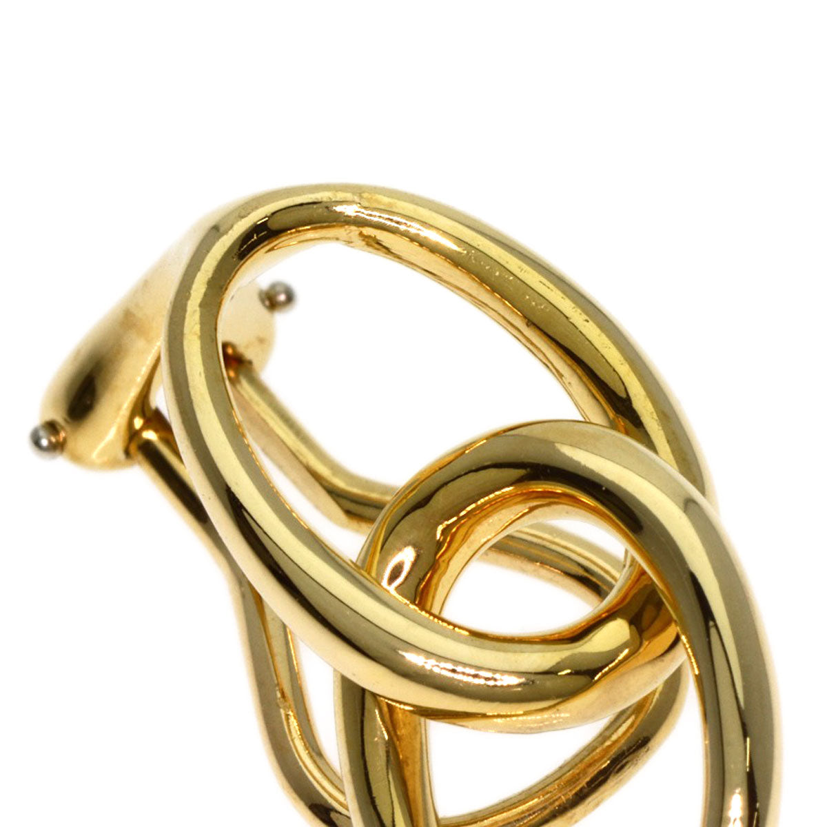 TIFFANY&Co. Double loop Earring K18 Yellow Gold Ladies [Used]