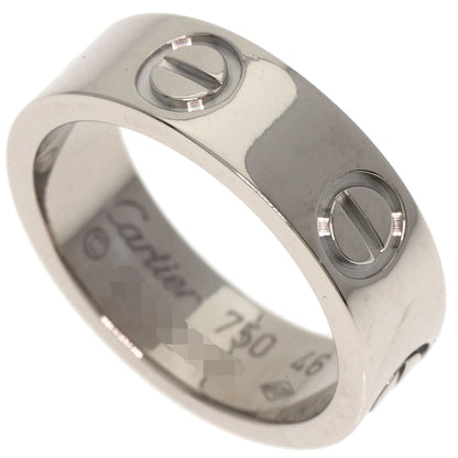 CARTIER love ring #46 Ring K18 White Gold Ladies [Used]