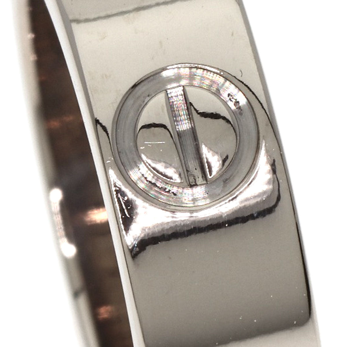 CARTIER love ring #46 Ring K18 White Gold Ladies [Used]