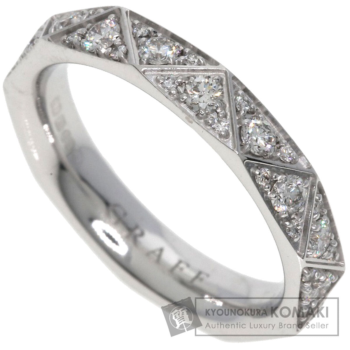 GRAFF Laurence Graff Signature Diamond Ring K18 White Gold Ladies [Used]