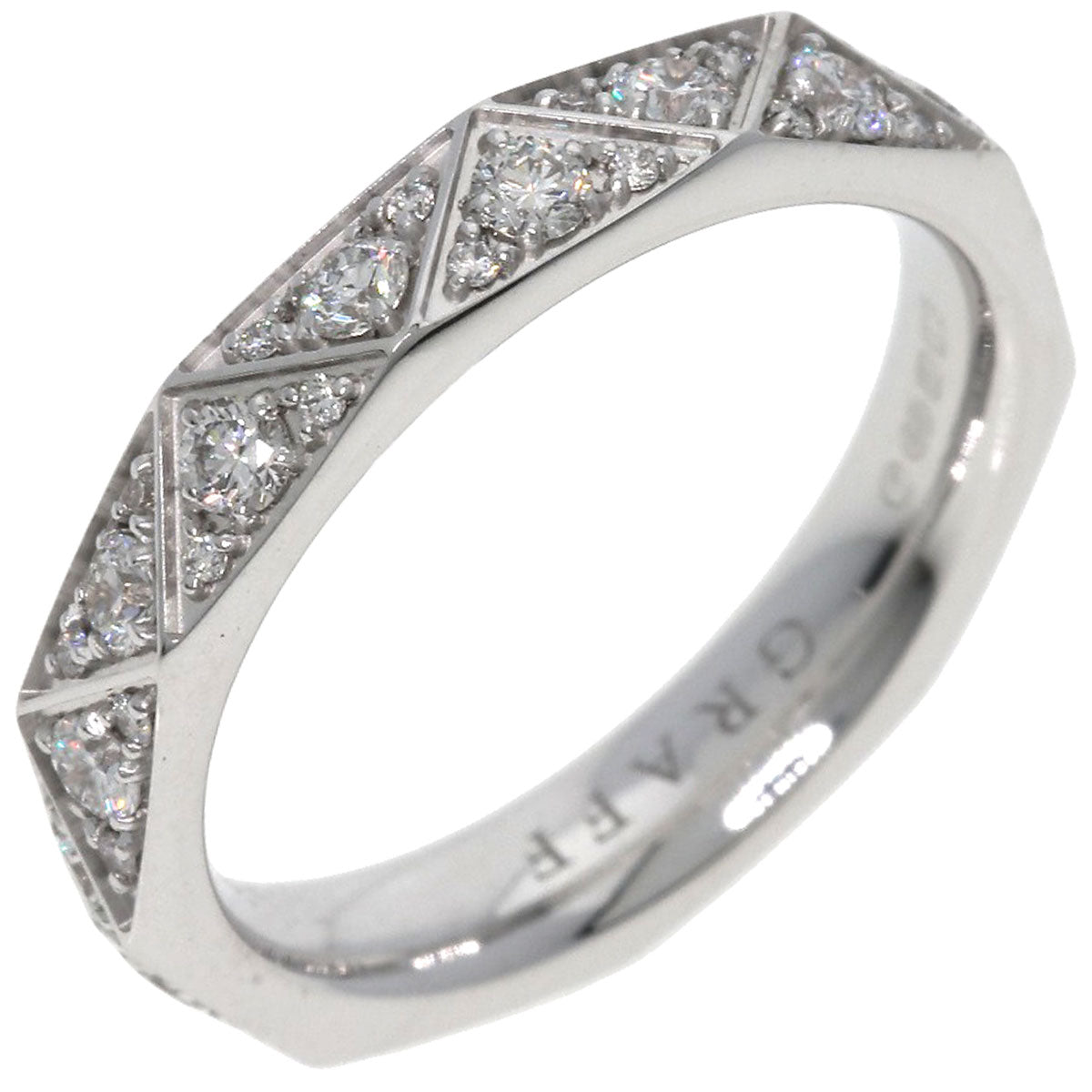 GRAFF Laurence Graff Signature Diamond Ring K18 White Gold Ladies [Used]