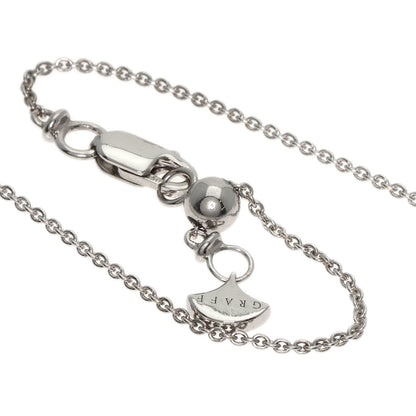 GRAFF   Round Diamond Cross Small Necklace  K18 White Gold Ladies [Used]