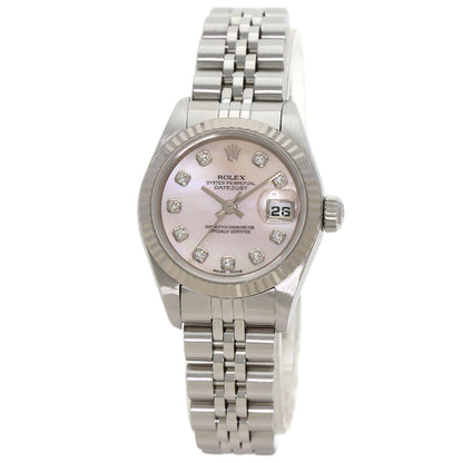 ROLEX DATEJUST 10P Diamond Watches Stainless Steel/Stainless Steel Ladies