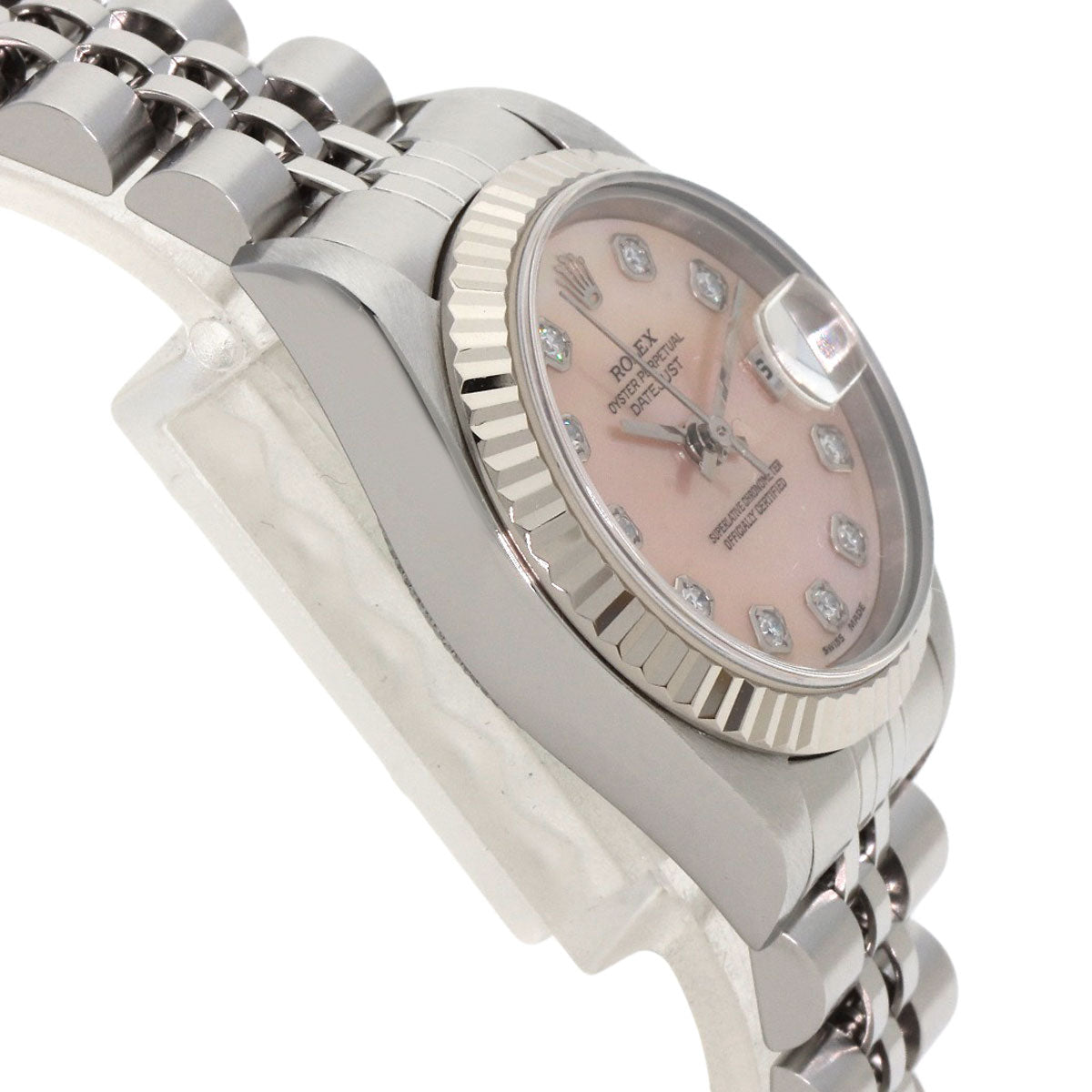 ROLEX DATEJUST 10P Diamond Watches Stainless Steel/Stainless Steel Ladies