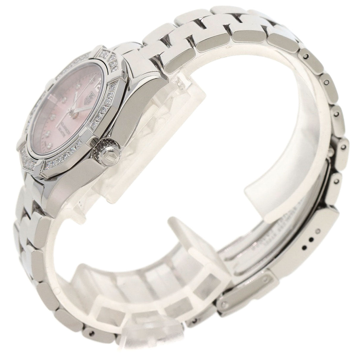 TAG HEUER Aquaracer Bezel 10P Diamond Watches WAF141B Stainless Steel/Stainless Steel Ladies