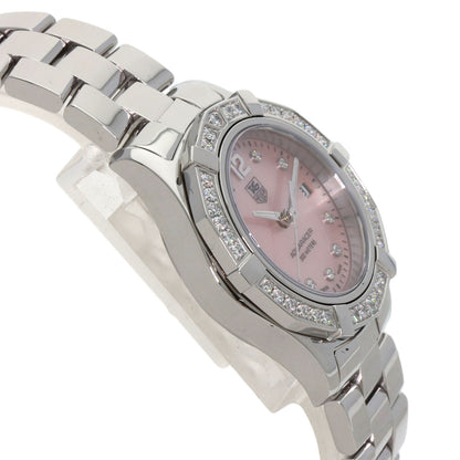 TAG HEUER Aquaracer Bezel 10P Diamond Watches WAF141B Stainless Steel/Stainless Steel Ladies