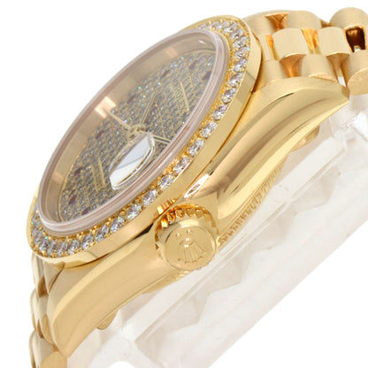 ROLEX Datejust Diamond Ruby Watches 69138 K18 Yellow Gold/18K Yellow Gold Ladies