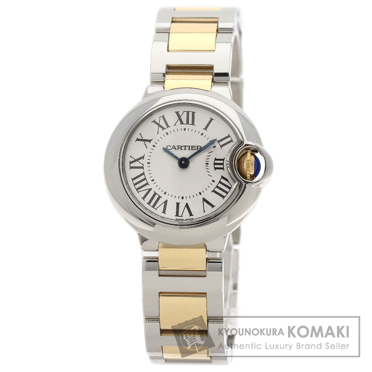 CARTIER Baron blue SM Watches W2BB0010 Stainless Steel/SSxK18YG Ladies