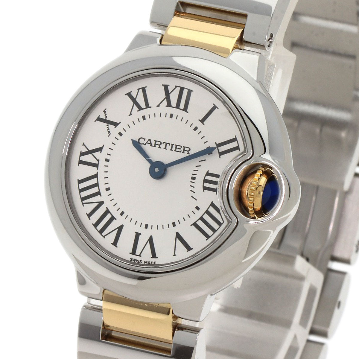 CARTIER Baron blue SM Watches W2BB0010 Stainless Steel/SSxK18YG Ladies
