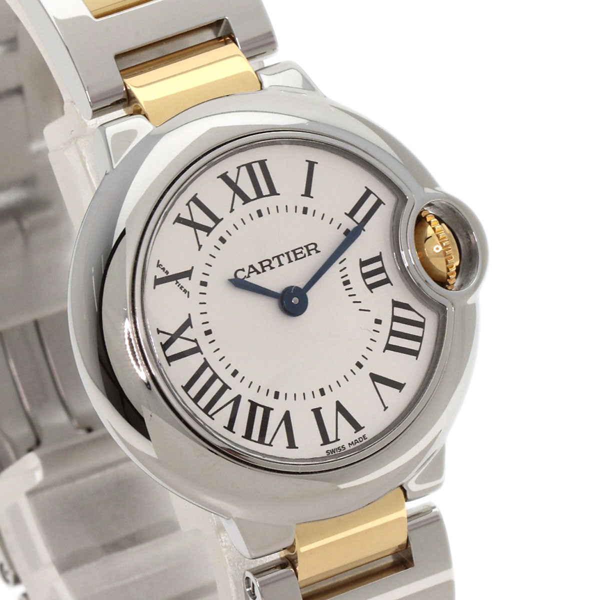 CARTIER Baron blue SM Watches W2BB0010 Stainless Steel/SSxK18YG Ladies