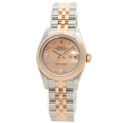 ROLEX Datejust 2P Diamond Gold Dust Watches 179171N2BR Stainless Steel/SSxK18PG Ladies