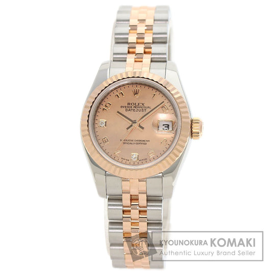 ROLEX Datejust 2P Diamond Gold Dust Watches 179171N2BR Stainless Steel/SSxK18PG Ladies
