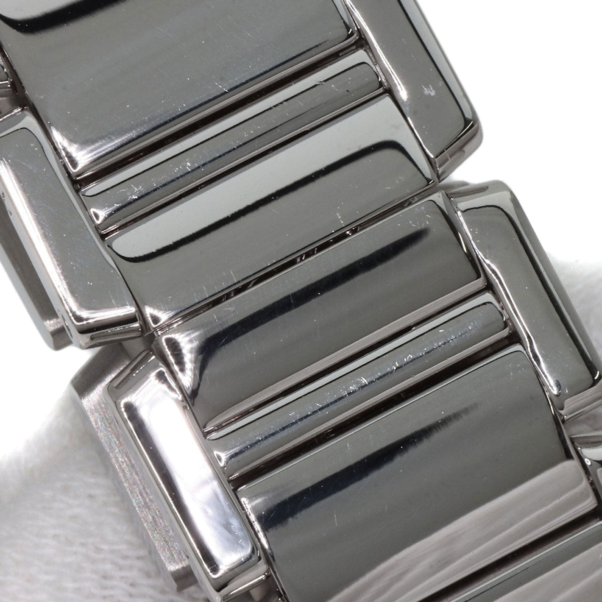 CARTIER Tank Francaise SM Diamond Watches WE1019S3 K18 White Gold/K18 White Gold Ladies