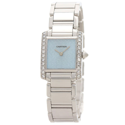 CARTIER Tank Francaise SM Diamond Watches WE1019S3 K18 White Gold/K18 White Gold Ladies