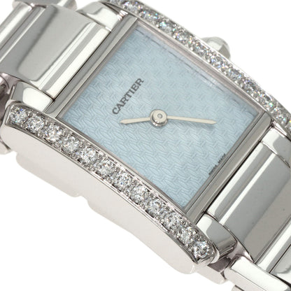 CARTIER Tank Francaise SM Diamond Watches WE1019S3 K18 White Gold/K18 White Gold Ladies