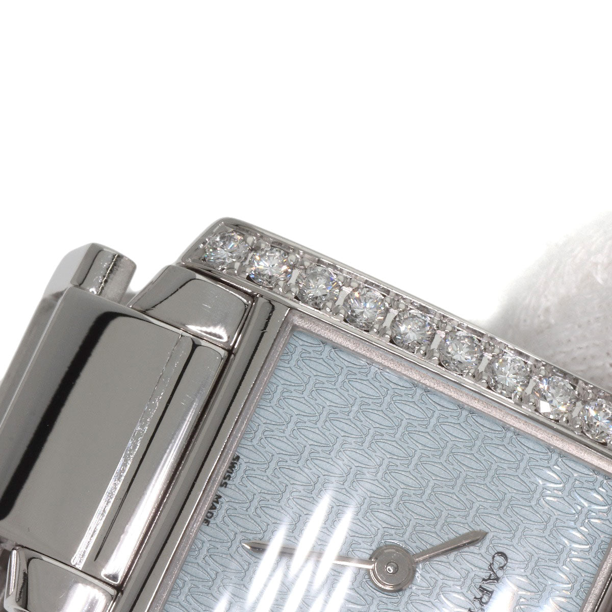 CARTIER Tank Francaise SM Diamond Watches WE1019S3 K18 White Gold/K18 White Gold Ladies