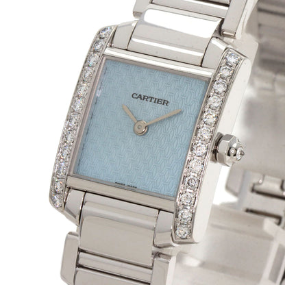 CARTIER Tank Francaise SM Diamond Watches WE1019S3 K18 White Gold/K18 White Gold Ladies
