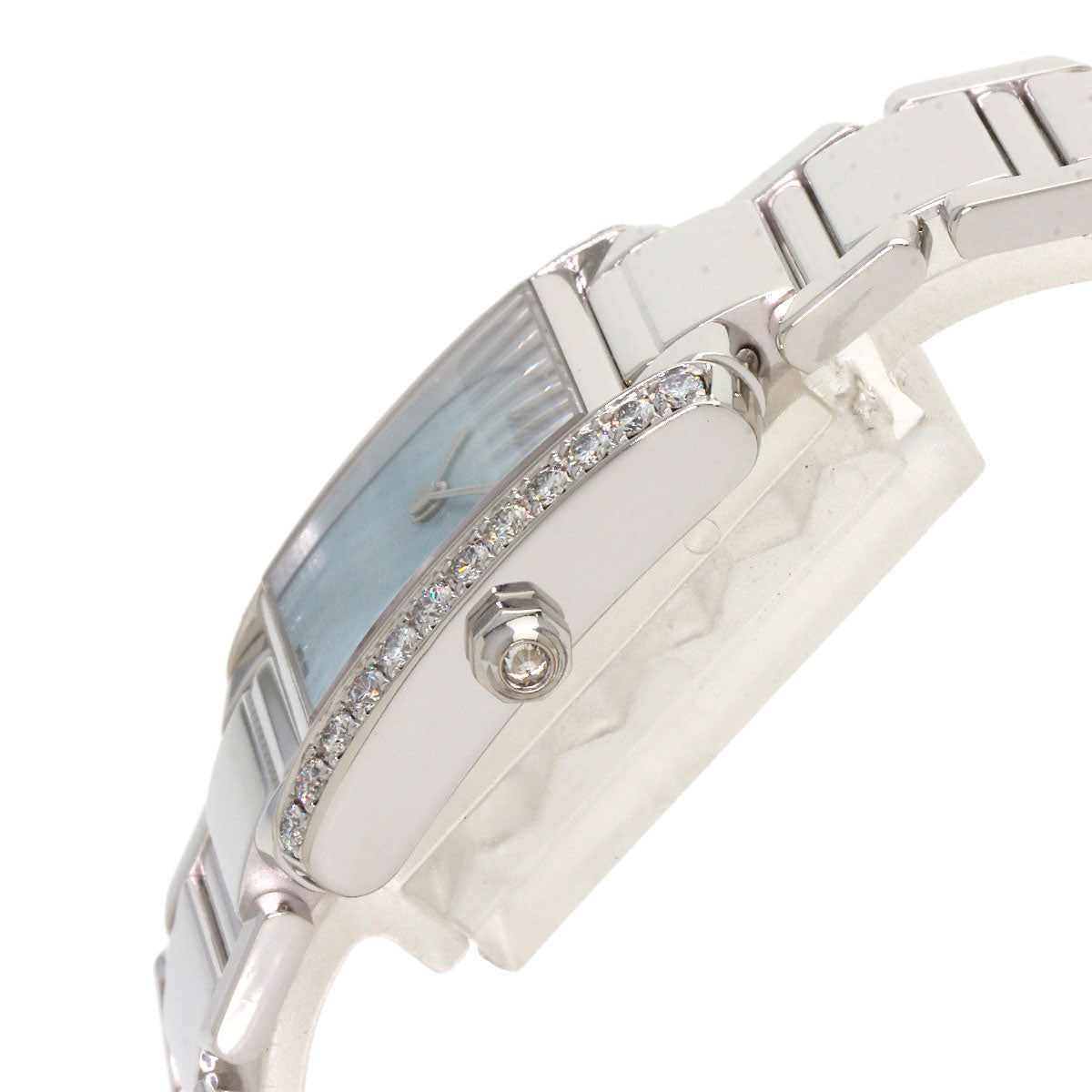 CARTIER Tank Francaise SM Diamond Watches WE1019S3 K18 White Gold/K18 White Gold Ladies