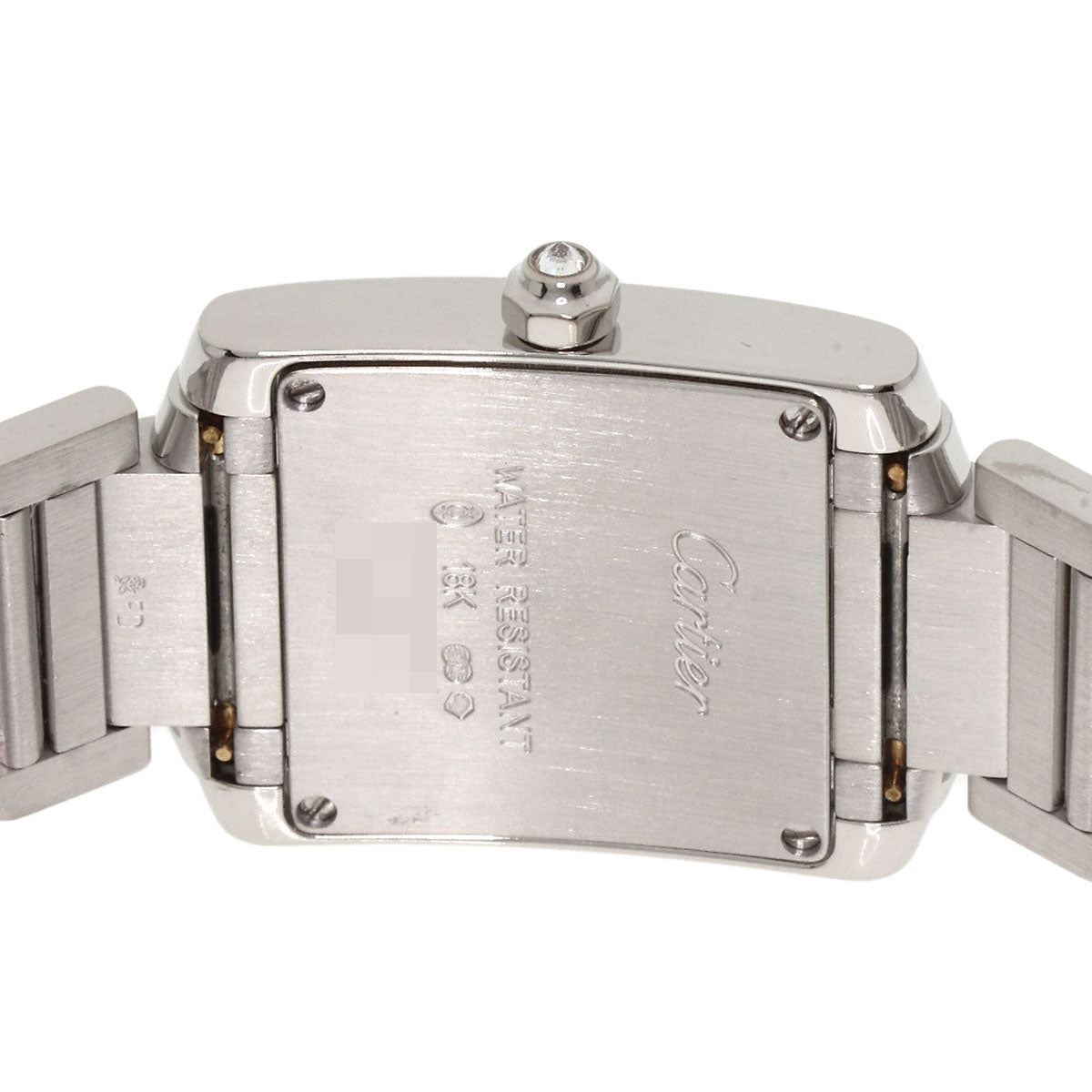 CARTIER Tank Francaise SM Diamond Watches WE1019S3 K18 White Gold/K18 White Gold Ladies