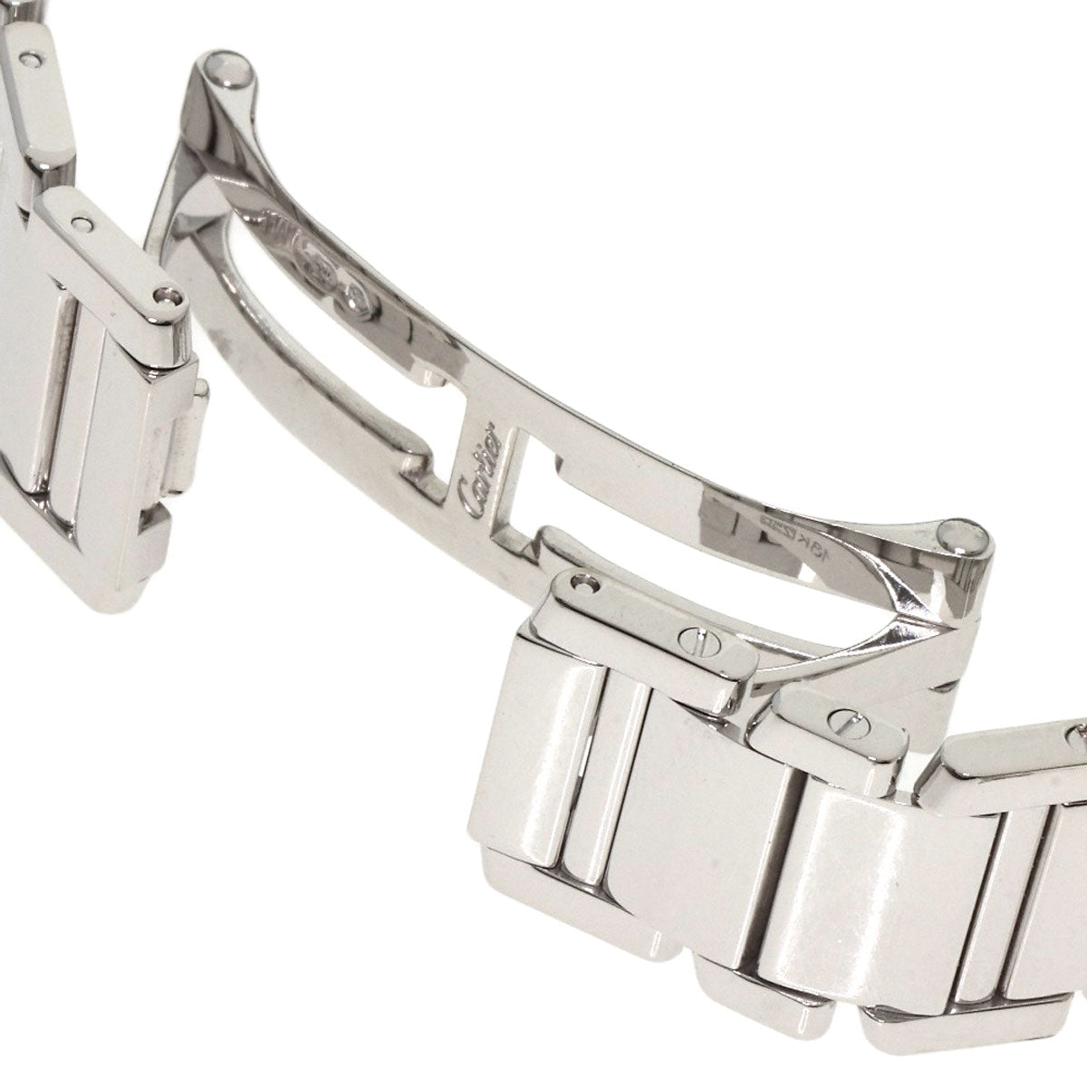 CARTIER Tank Francaise SM Diamond Watches WE1019S3 K18 White Gold/K18 White Gold Ladies