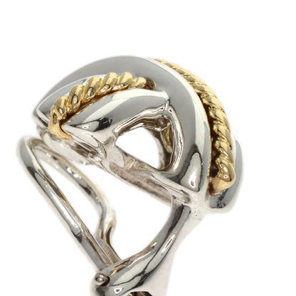 TIFFANY&Co. Signature cross Earring Silver 18K Yellow GoldLadies [Used]